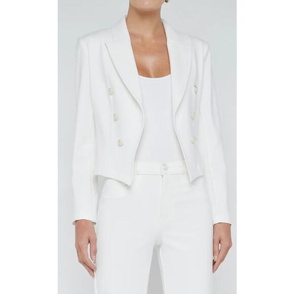 L'Agence Wayne Crop Double Breasted Jacket Size Medium - Picture 1 of 8